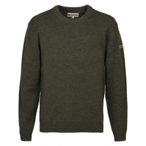 pull-chasse-brode-col-rond-islande